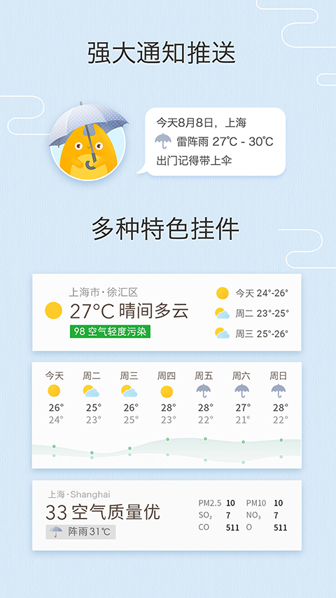 我的天氣預報 v0.5.4 安卓最新版 2