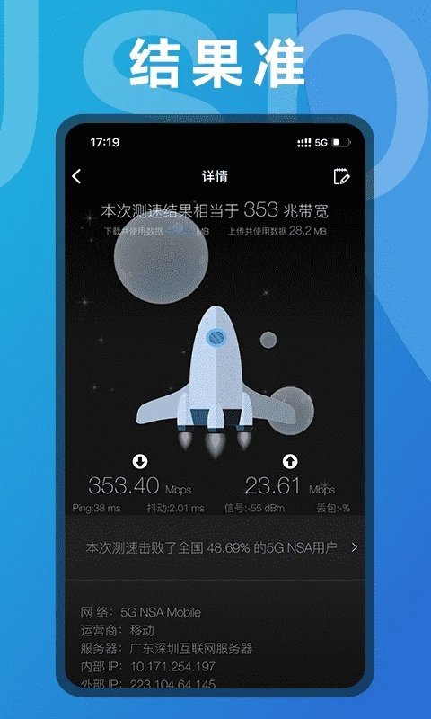 手機(jī)網(wǎng)速測(cè)試 v3.3.2安卓版 0