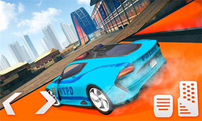 警車特技大坡道 v1.40 1