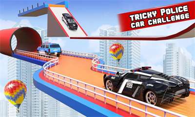 警車特技大坡道 v1.40 2