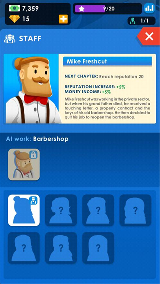 空閑理發店大亨無限金幣 v1.1.1 0