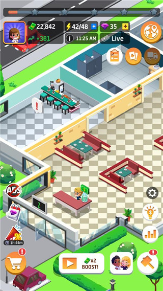 空閑餐廳大亨鈔票鉆石不減反增 v1.49.0 0
