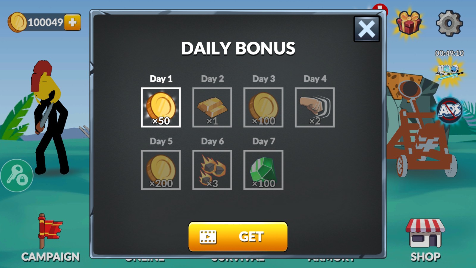 火柴人帝國之戰MOD菜單 v1.0 1